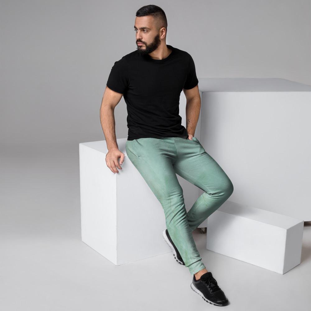 Teal Marble Men's Joggers-grizzshop