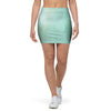 Teal Marble Mini Skirt-grizzshop