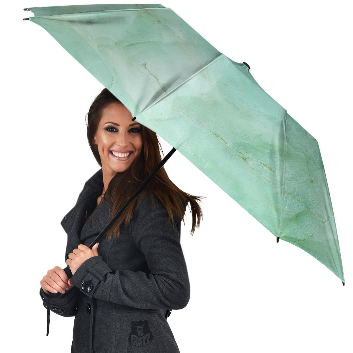 Teal Marble Umbrella-grizzshop
