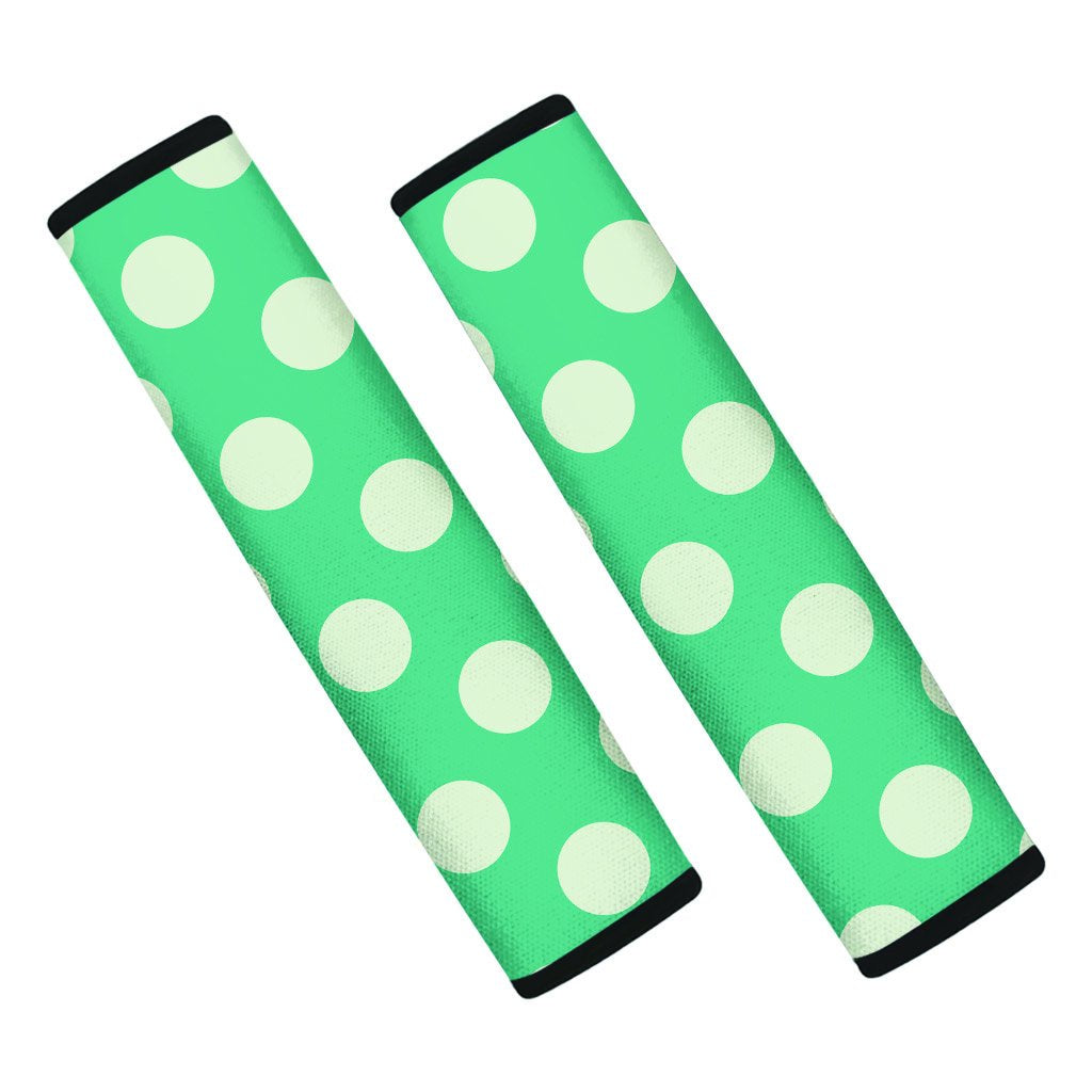 Teal Polka Dot Seat Belt Cover-grizzshop