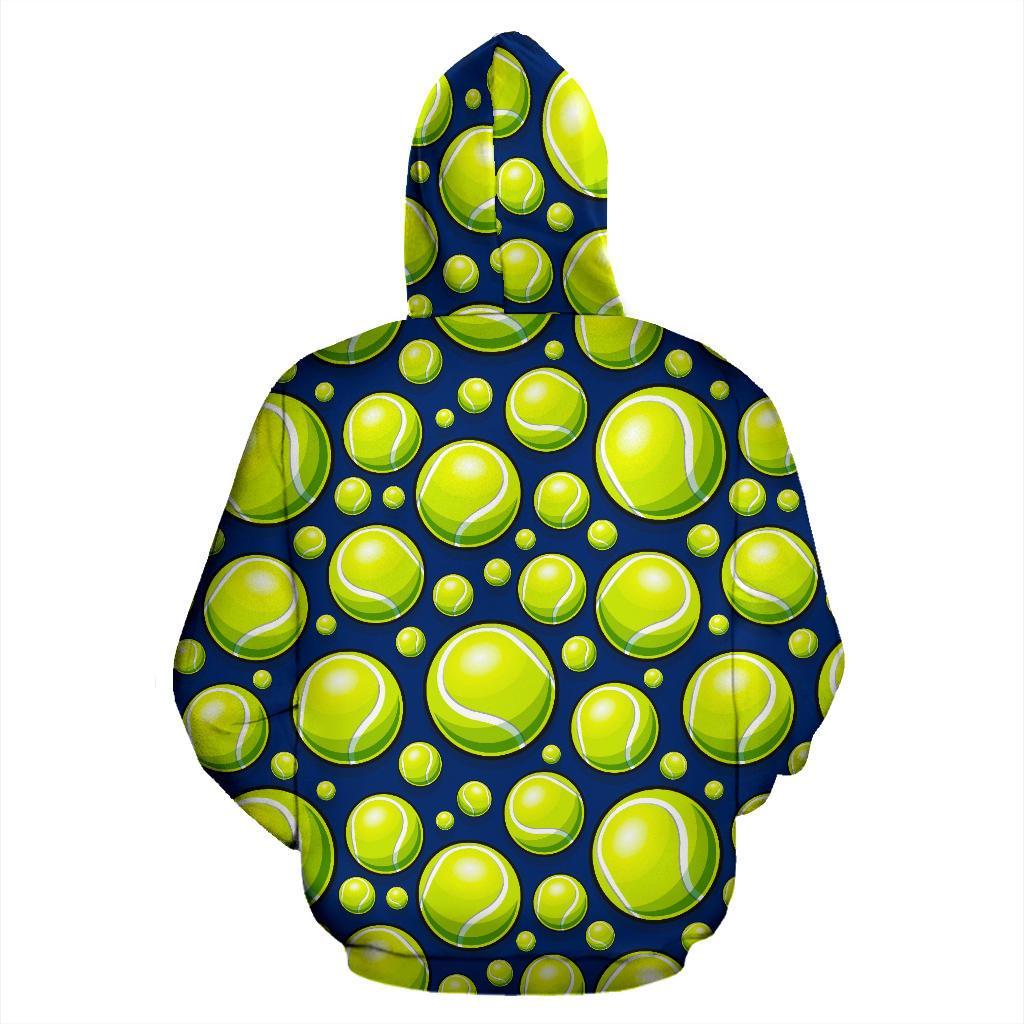 Tennis Ball Pattern Print Men Women Pullover Hoodie-grizzshop