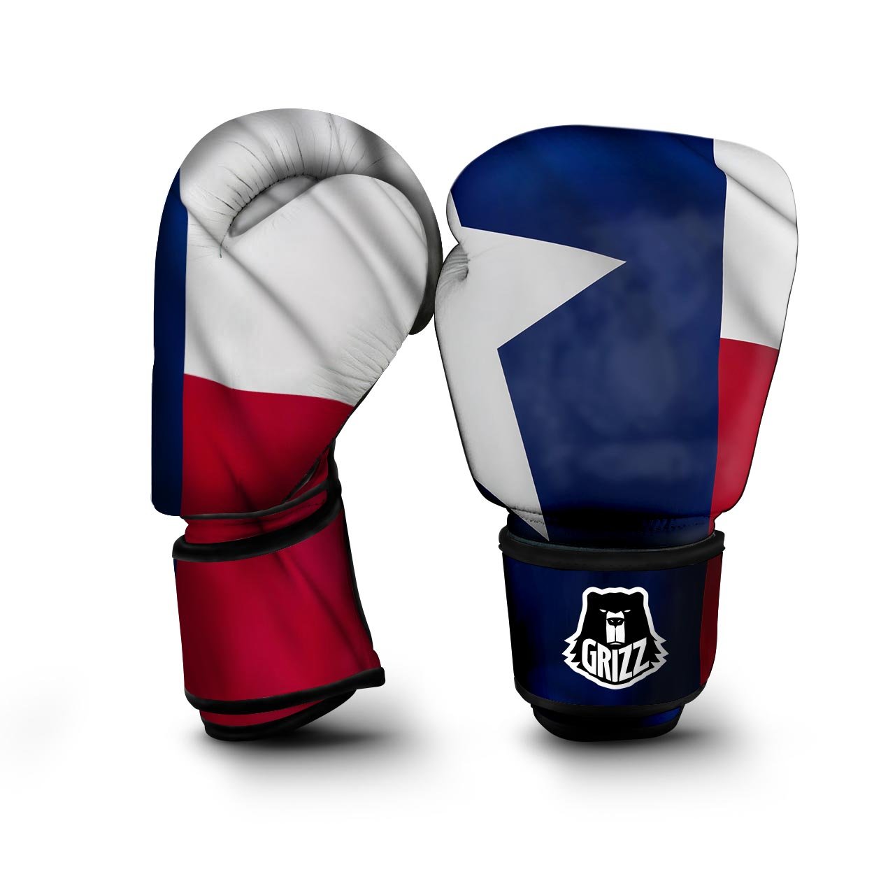 Texas Flag Print Boxing Gloves-grizzshop