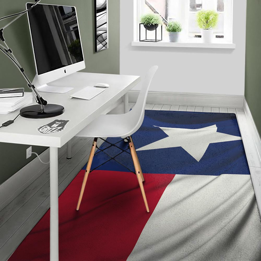 Texas Flag Print Floor Mat-grizzshop