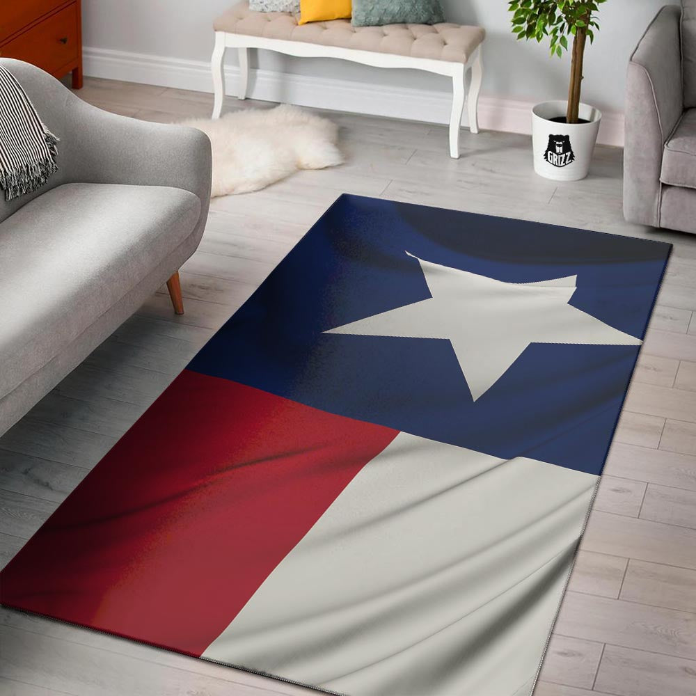Texas Flag Print Floor Mat-grizzshop