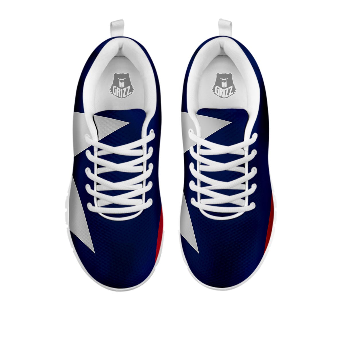 Texas Flag Print White Sneaker-grizzshop