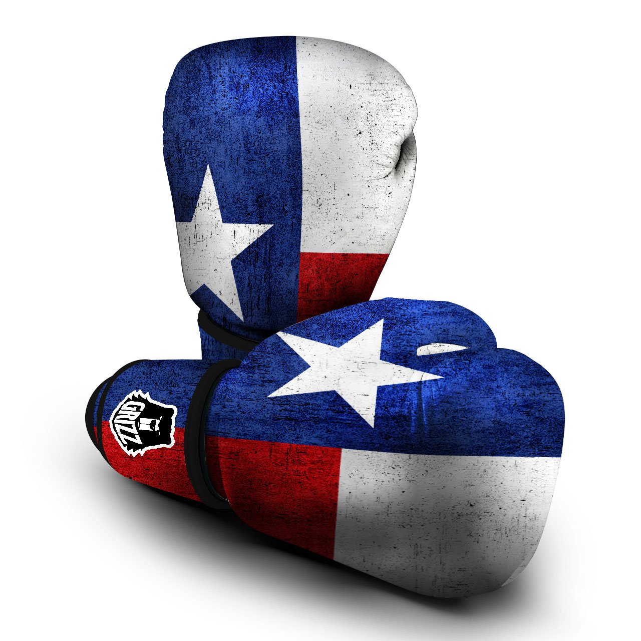 Texas Flag Vintage Print Boxing Gloves-grizzshop