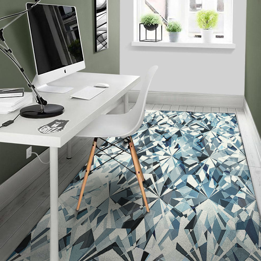 Texture Diamond Print Floor Mat-grizzshop