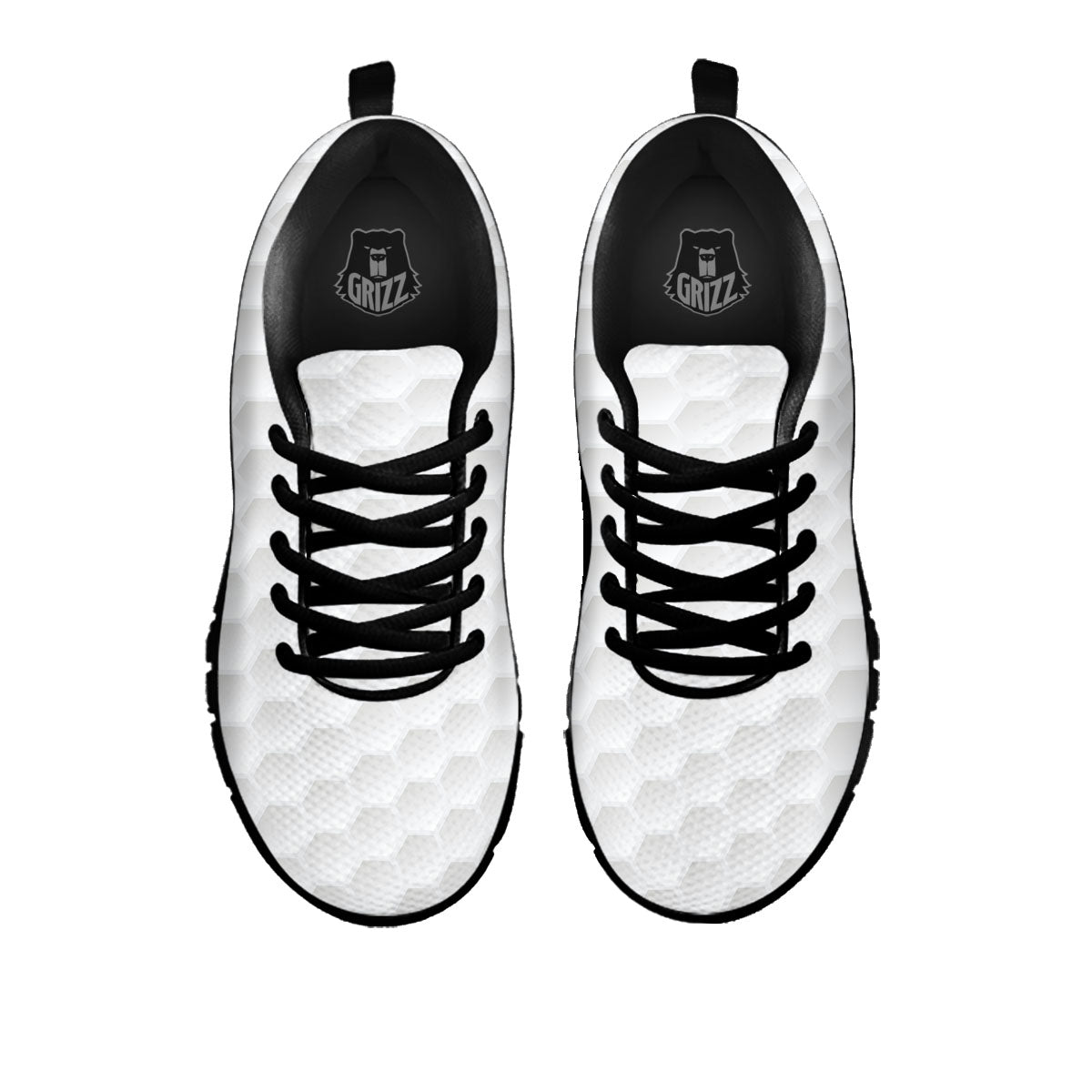 Texture Golf Ball Print Black Sneaker-grizzshop