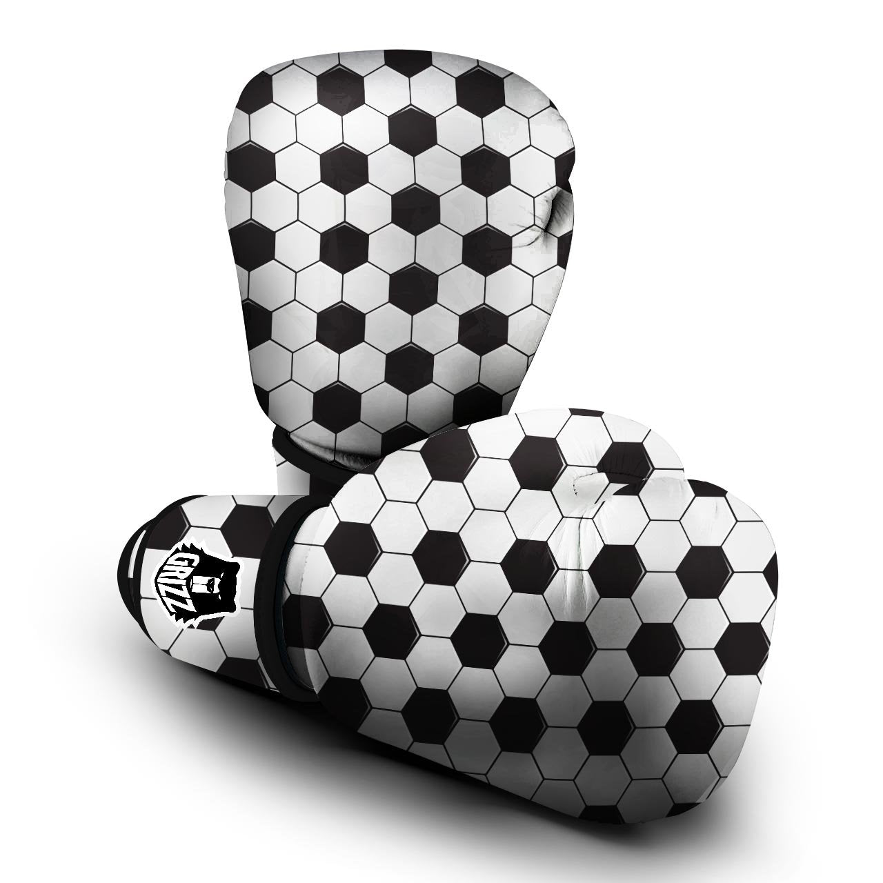 Texture Soccer Ball Print Pattern Boxing Gloves-grizzshop