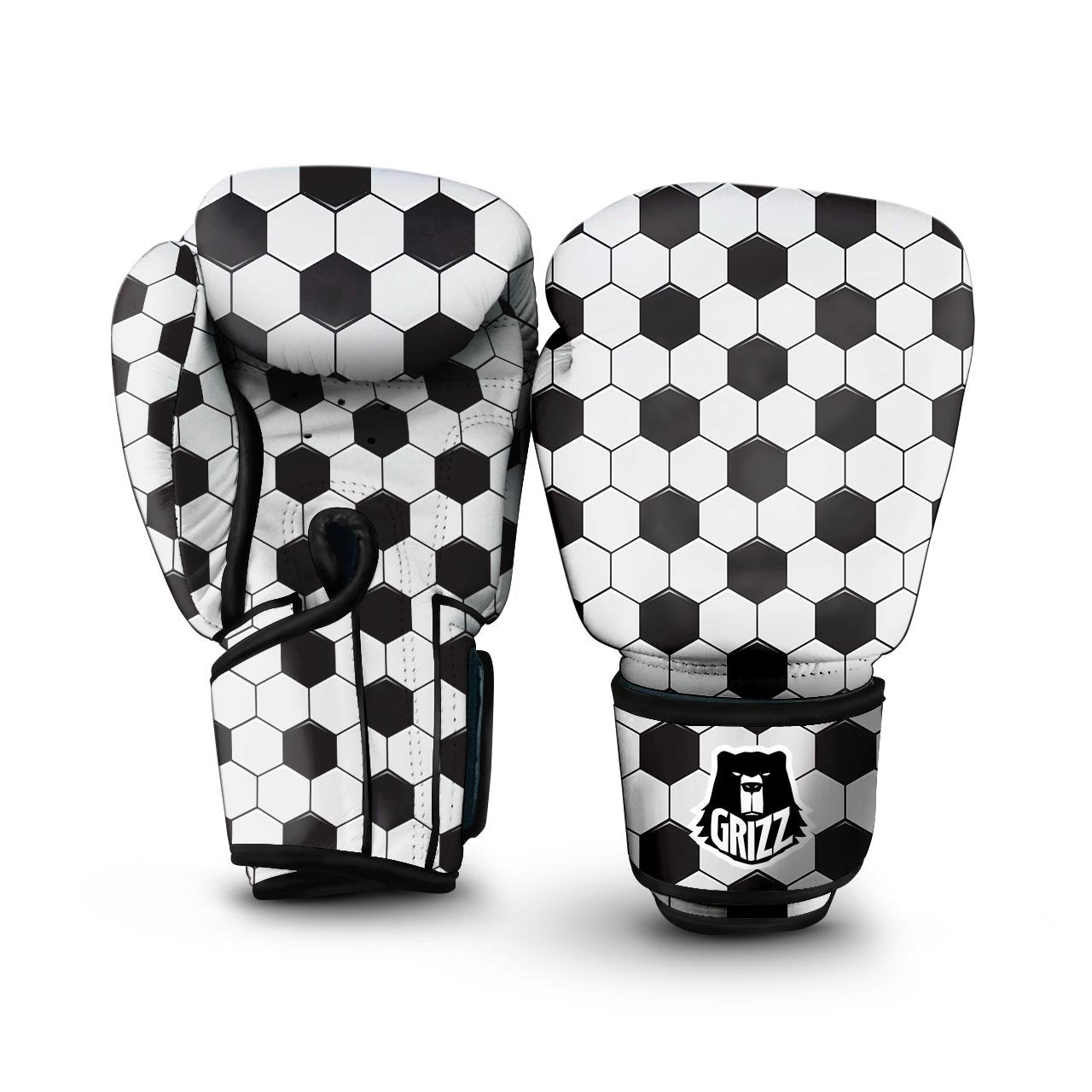 Texture Soccer Ball Print Pattern Boxing Gloves-grizzshop