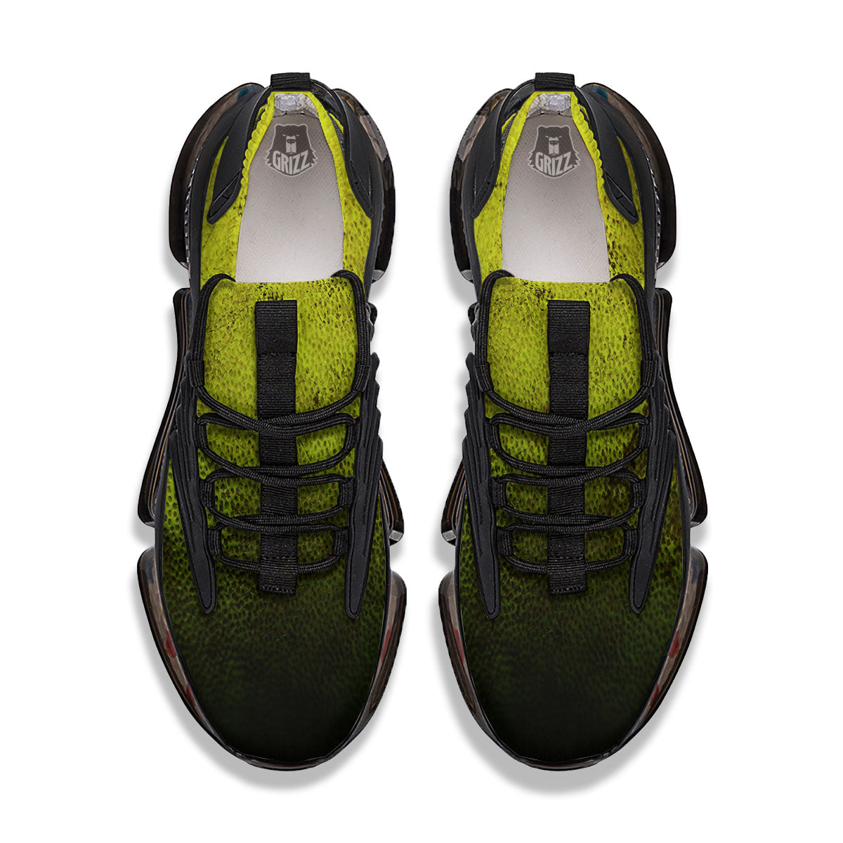 Texture Softball Ball Print Black Gym Shoes-grizzshop
