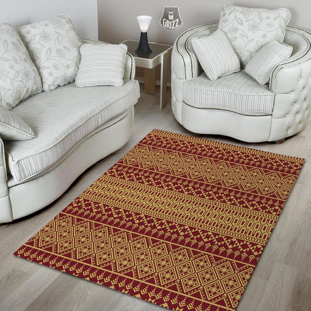 Thai Traditional Print Pattern Floor Mat-grizzshop
