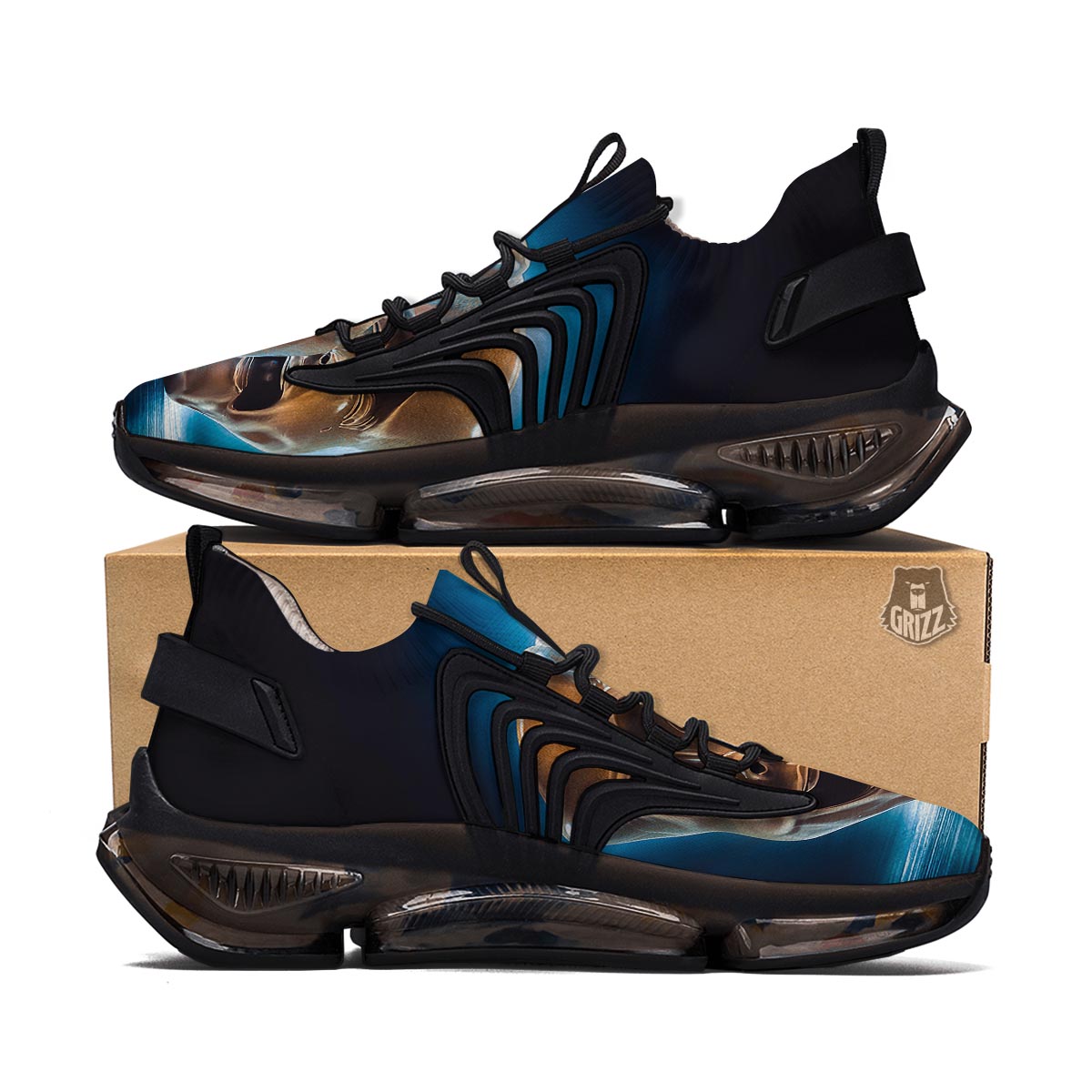 The Theatre Masks Sock And Buskin Black Gym Shoes-grizzshop