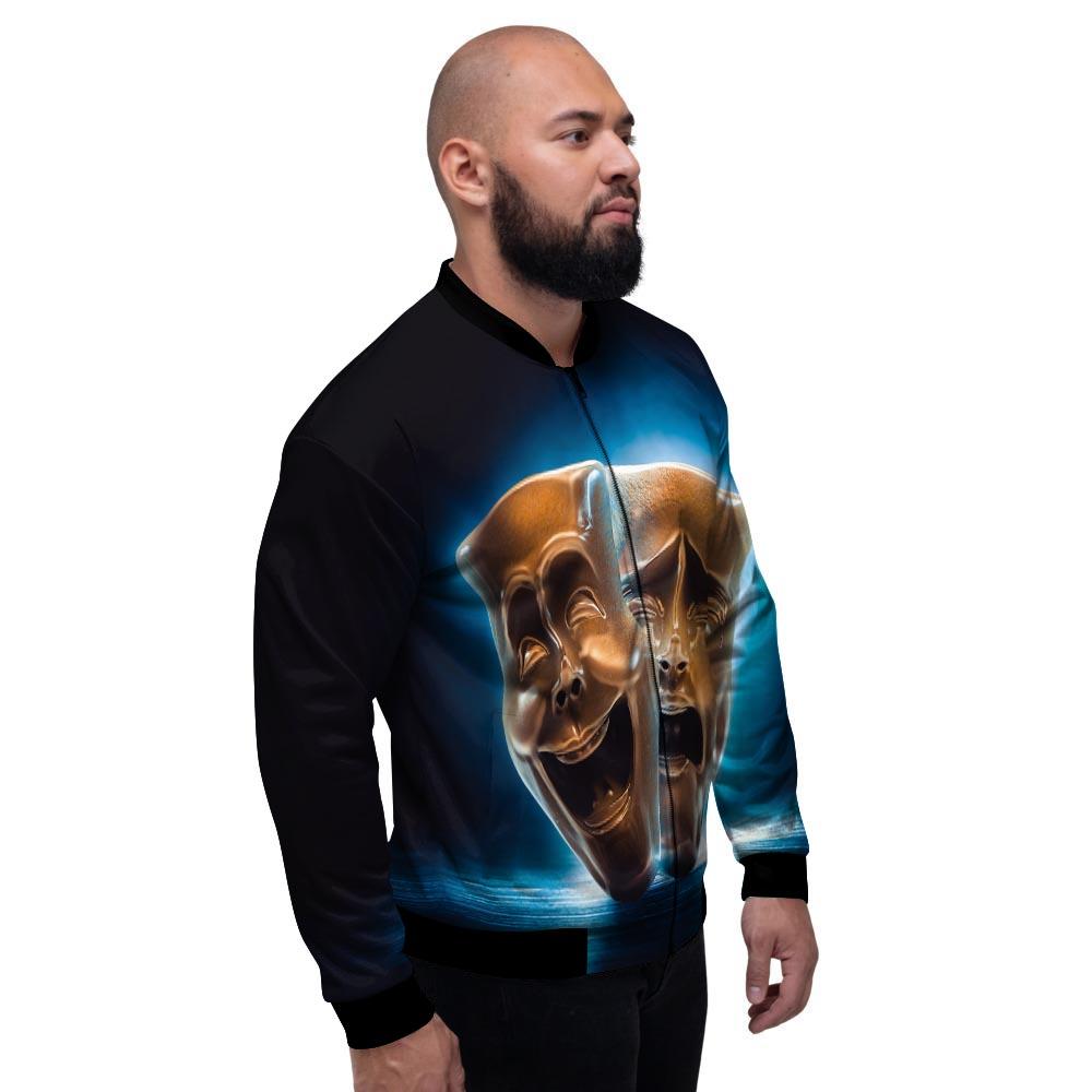 The Theatre Masks Sock And Buskin Men's Bomber Jacket-grizzshop