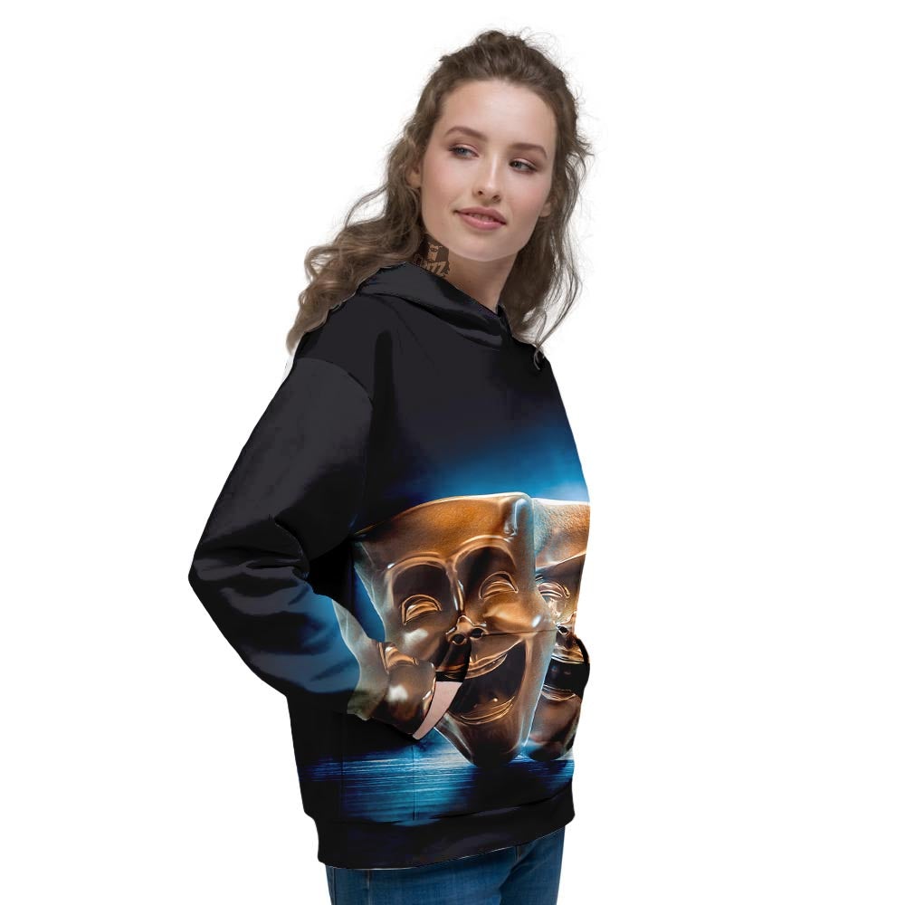 The Theatre Masks Sock And Buskin Women's Hoodie-grizzshop