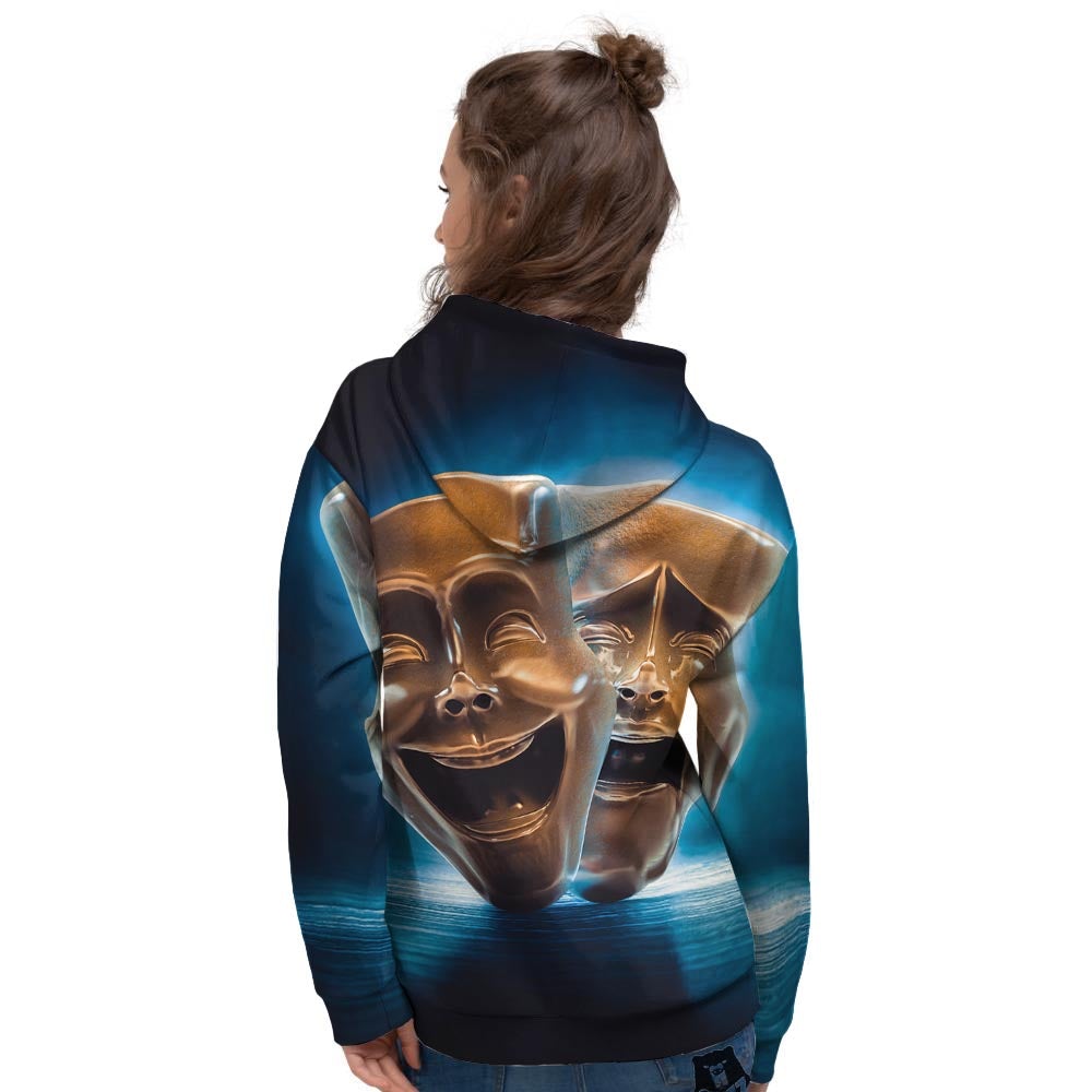 The Theatre Masks Sock And Buskin Women's Hoodie-grizzshop