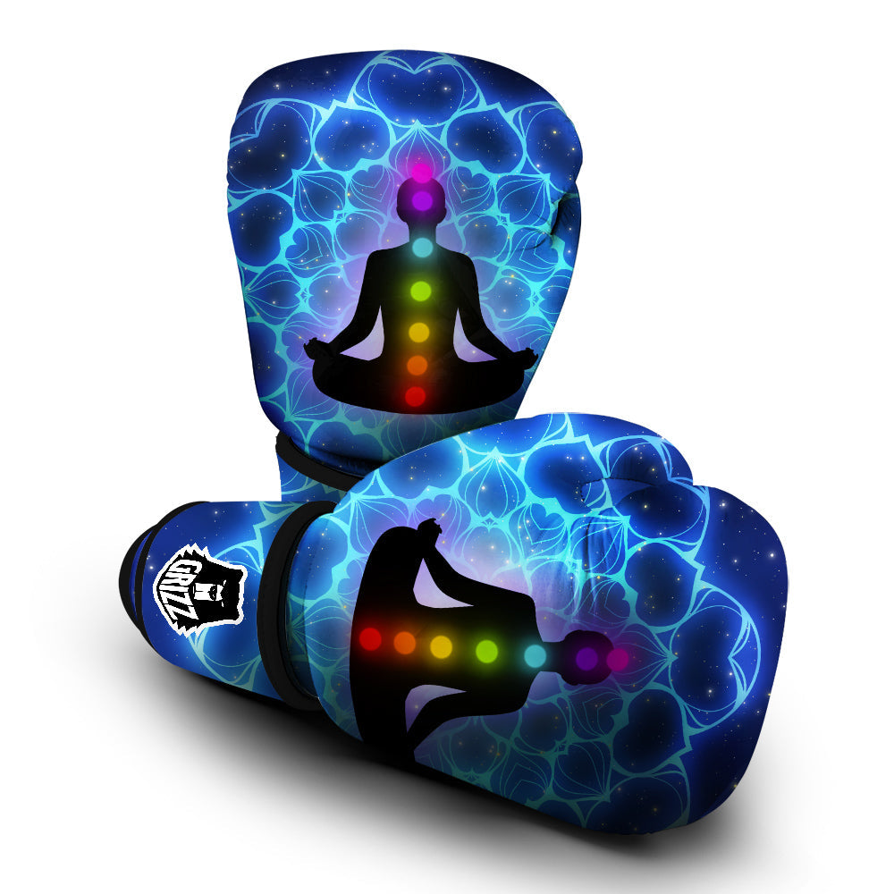 The Universe Chakras Print Boxing Gloves-grizzshop