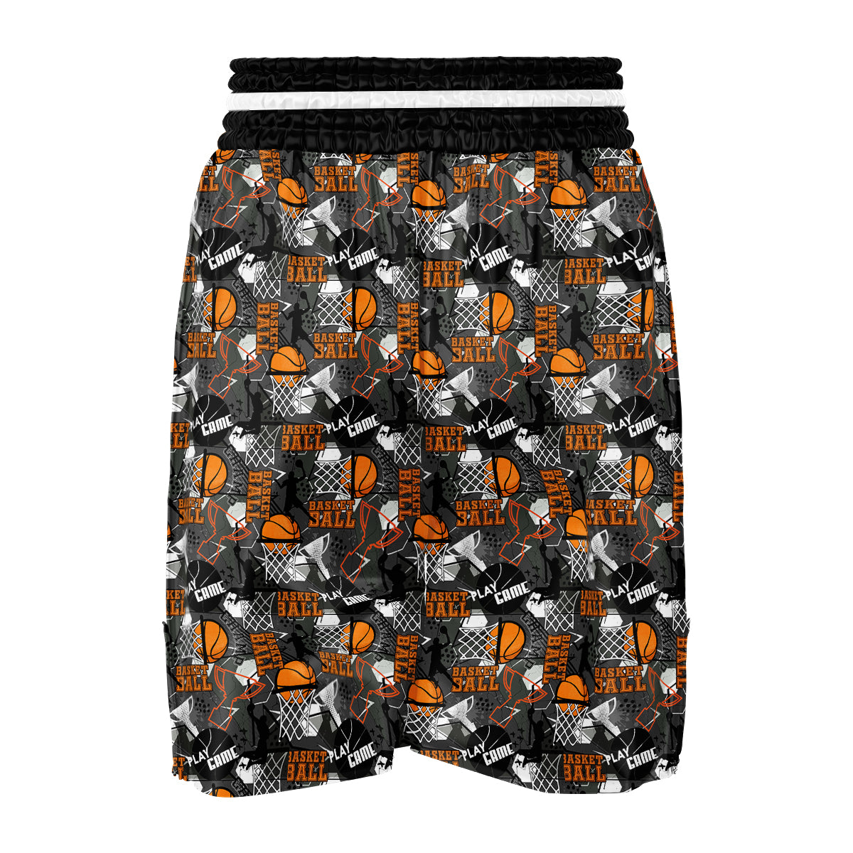 Theme Basketball Print Pattern Boxing Shorts-grizzshop