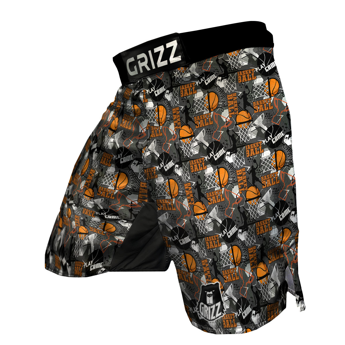 Theme Basketball Print Pattern MMA Shorts-grizzshop