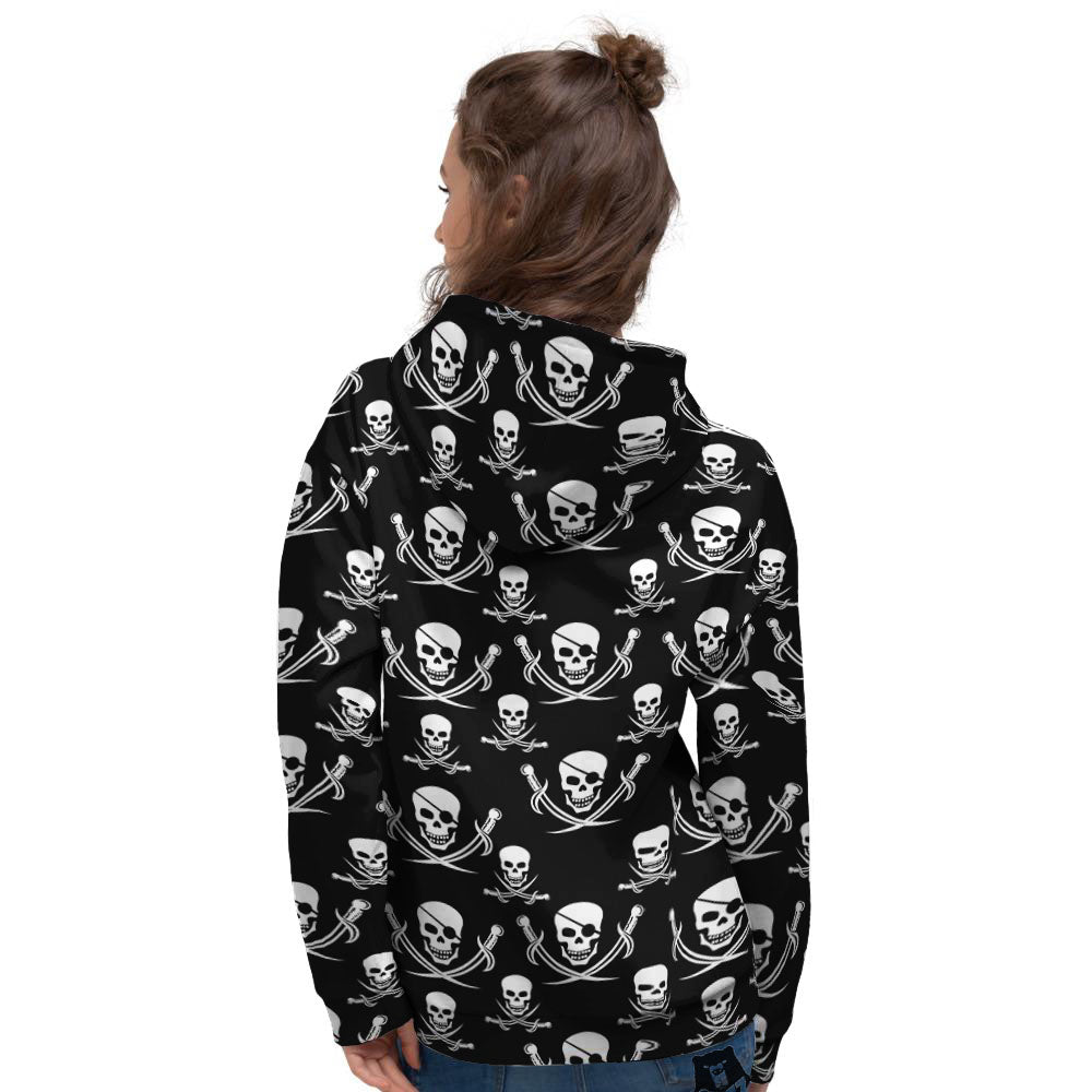 Theme Pirate Print Pattern Women's Hoodie-grizzshop