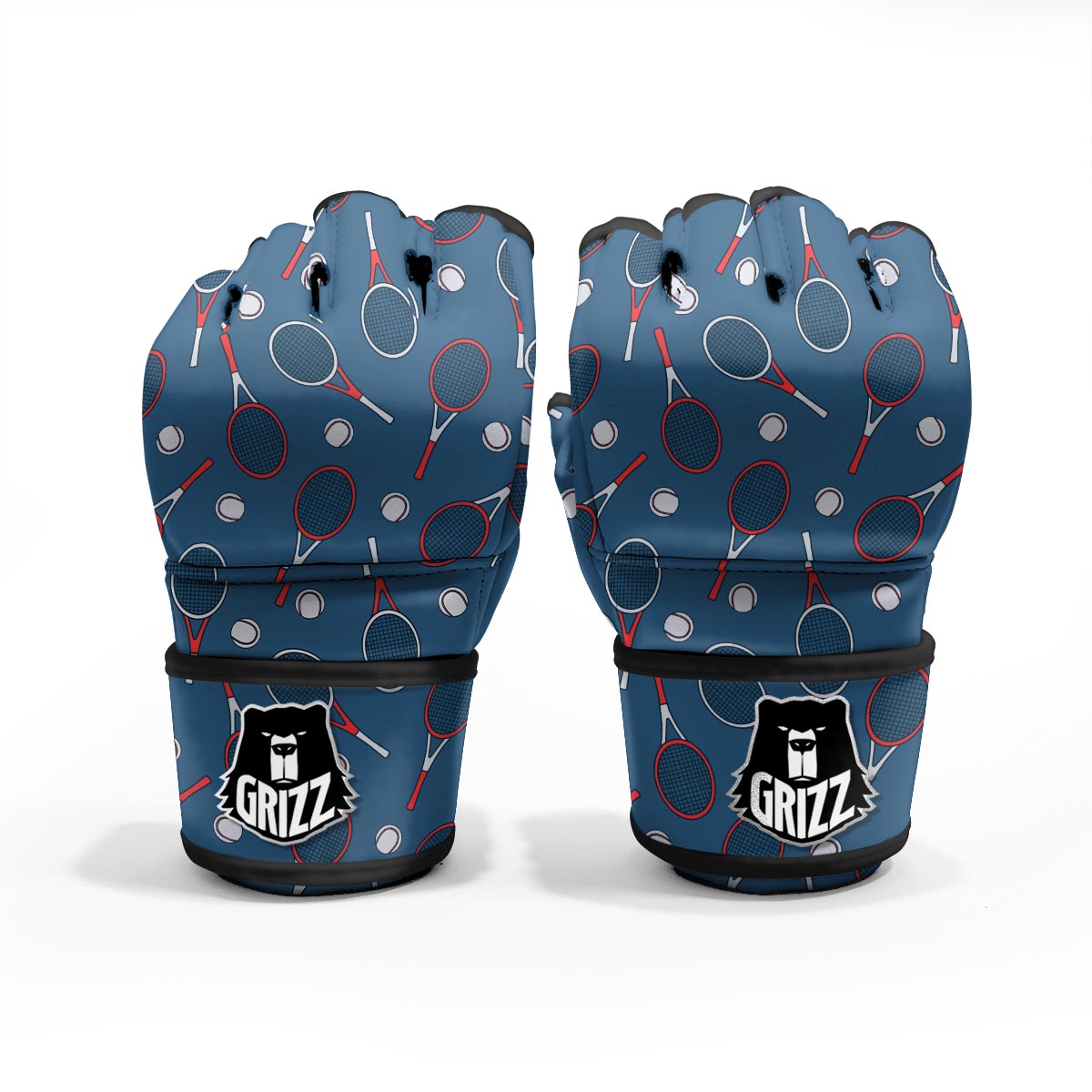 Theme Tennis Print Pattern MMA Gloves-grizzshop