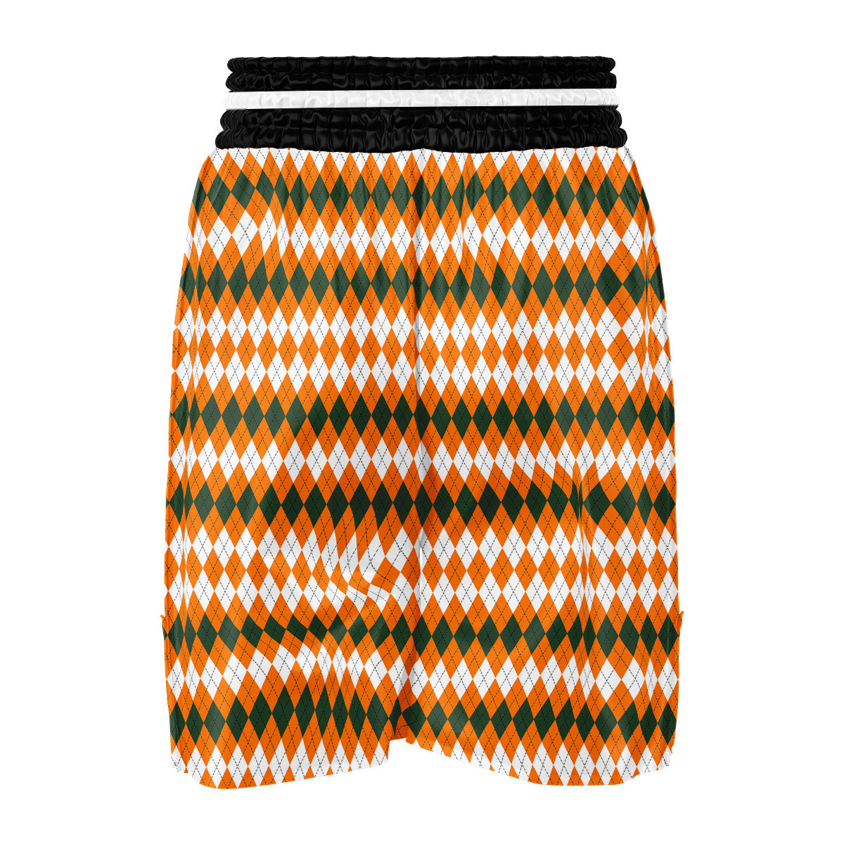Themed Argyle Halloween Print Pattern Boxing Shorts-grizzshop