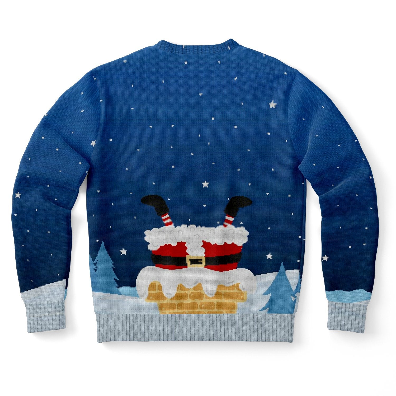 This Santa Loves To Go Down Ugly Christmas Sweater-grizzshop