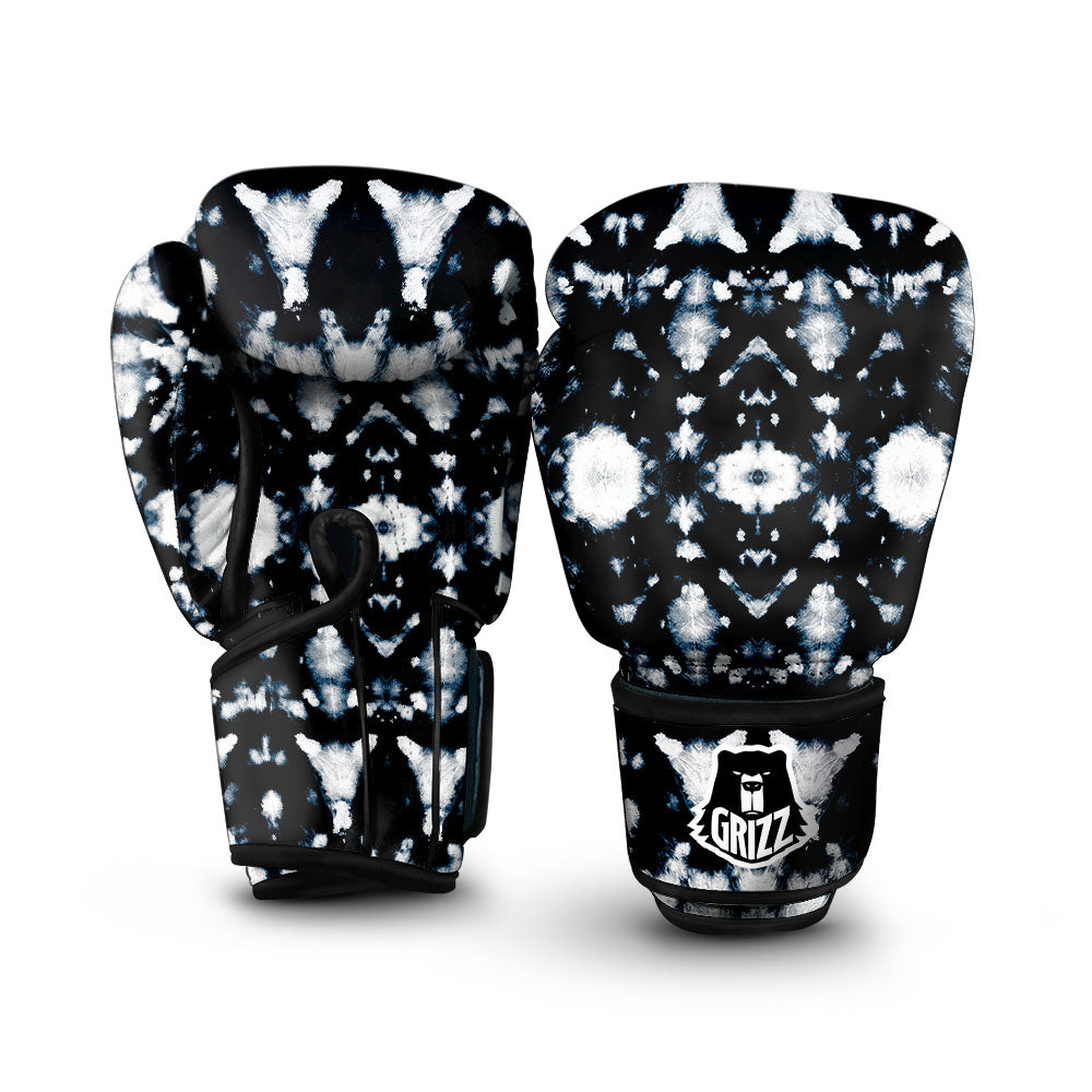 Tie Dye Black Backed Print Boxing Gloves-grizzshop