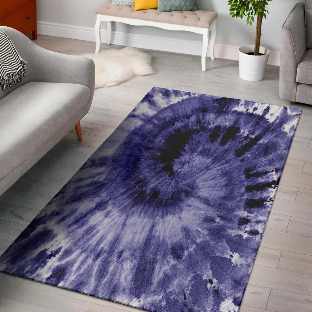 Tie Dye Blue Floor Mat-grizzshop