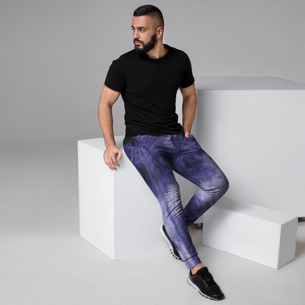 Tie Dye Blue Men's Joggers-grizzshop