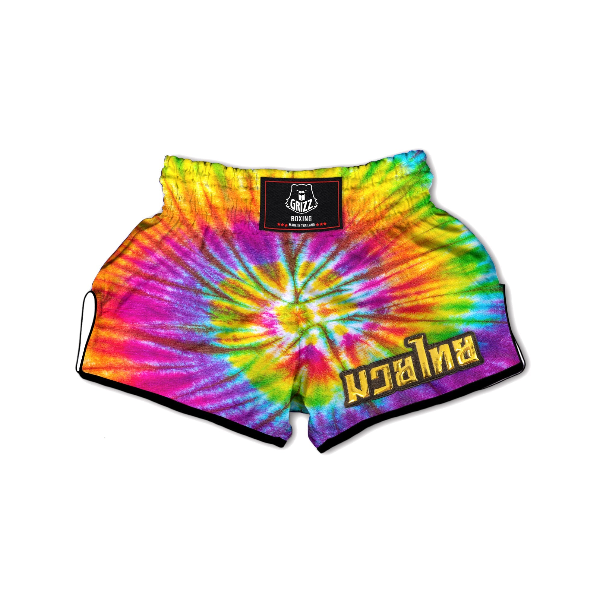 Tie Dye Colorful Hippie Print Muay Thai Boxing Shorts-grizzshop