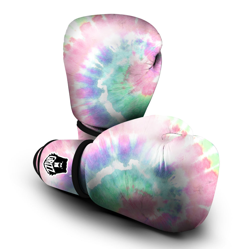 Tie Dye Colorful Spiral Print Boxing Gloves-grizzshop
