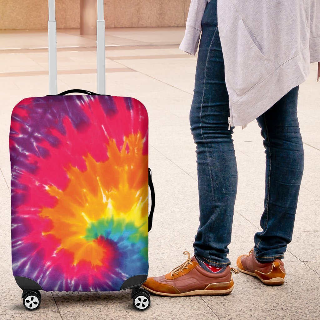 Tie Dye Pattern Print Luggage Cover Protector-grizzshop