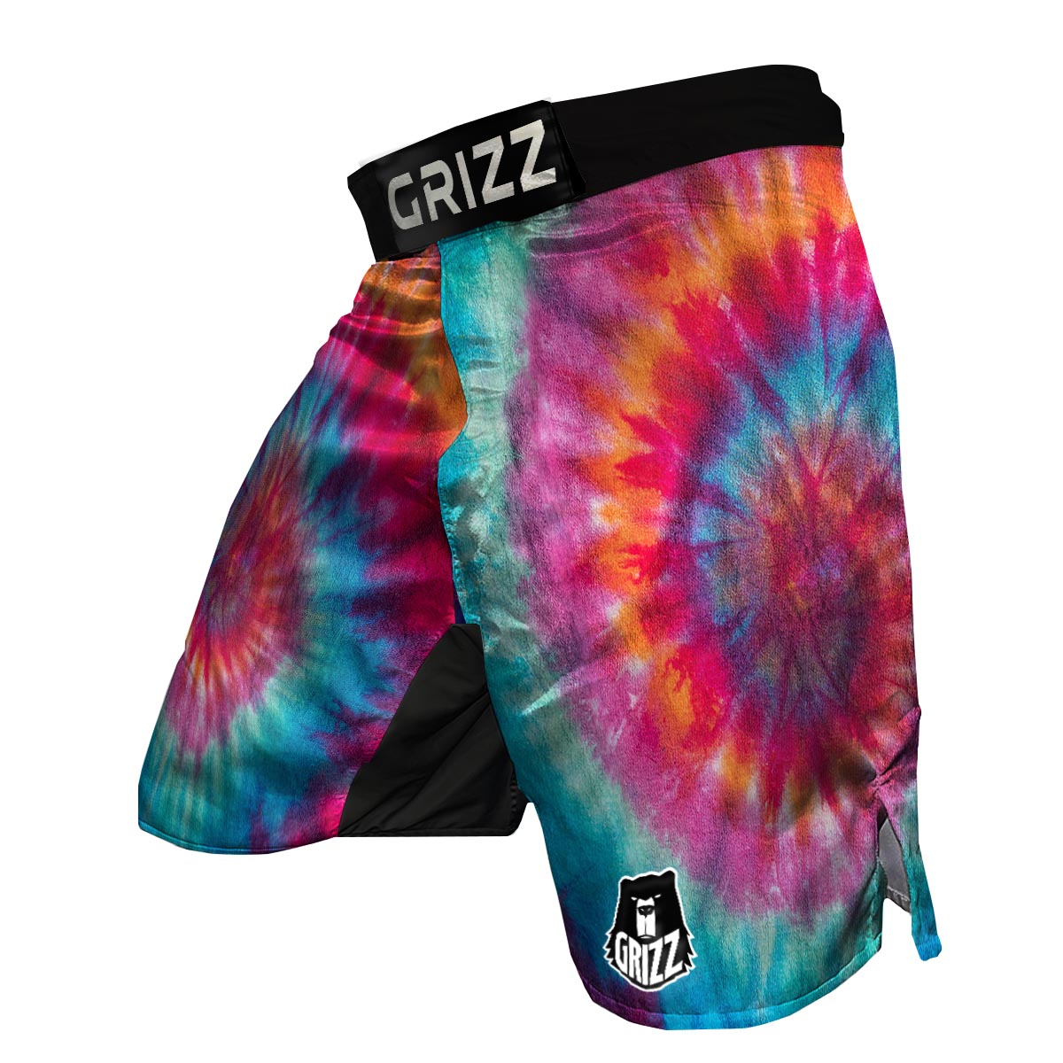 Tie Dye Pattern Print MMA Shorts-grizzshop