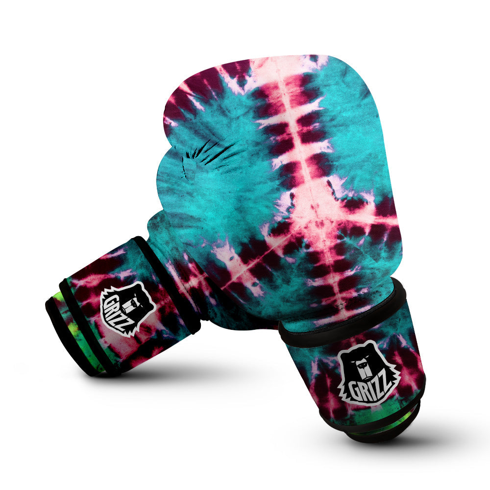 Tie Dye Peace Sign Print Boxing Gloves-grizzshop