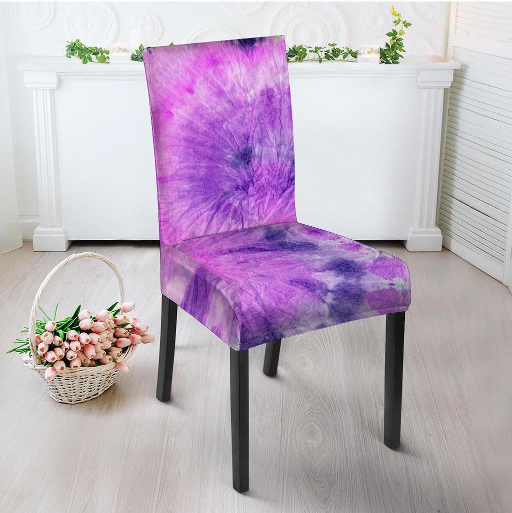 Tie Dye Purple Chair Cover-grizzshop