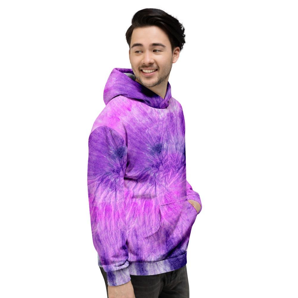 Tie Dye Purple Men's Hoodie-grizzshop