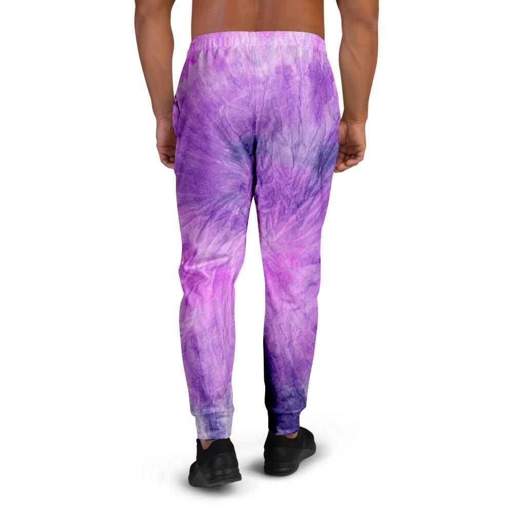 Tie Dye Purple Men's Joggers-grizzshop