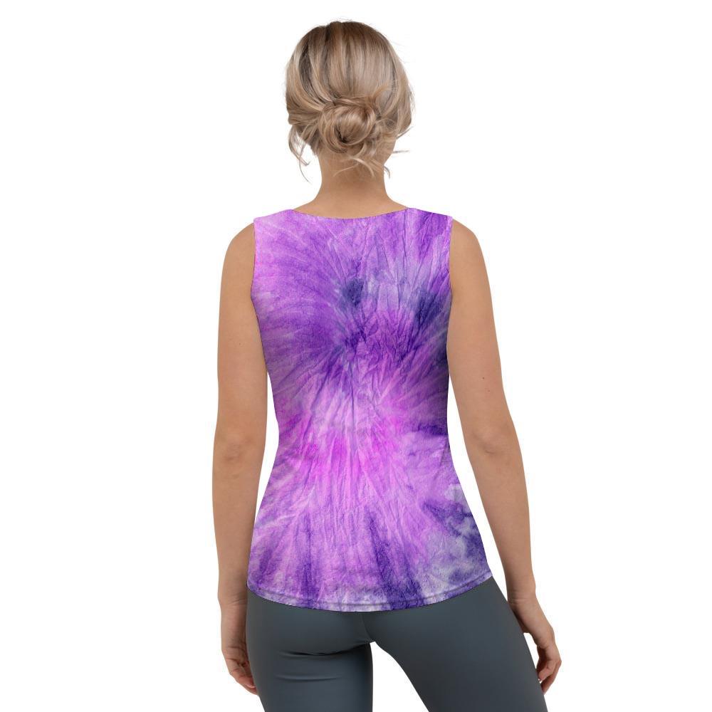 Tie Dye Purple Women's Tank Top-grizzshop