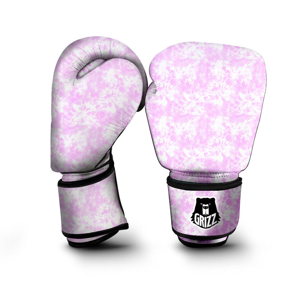 Tie Dye Shibori Pink Print Pattern Boxing Gloves-grizzshop