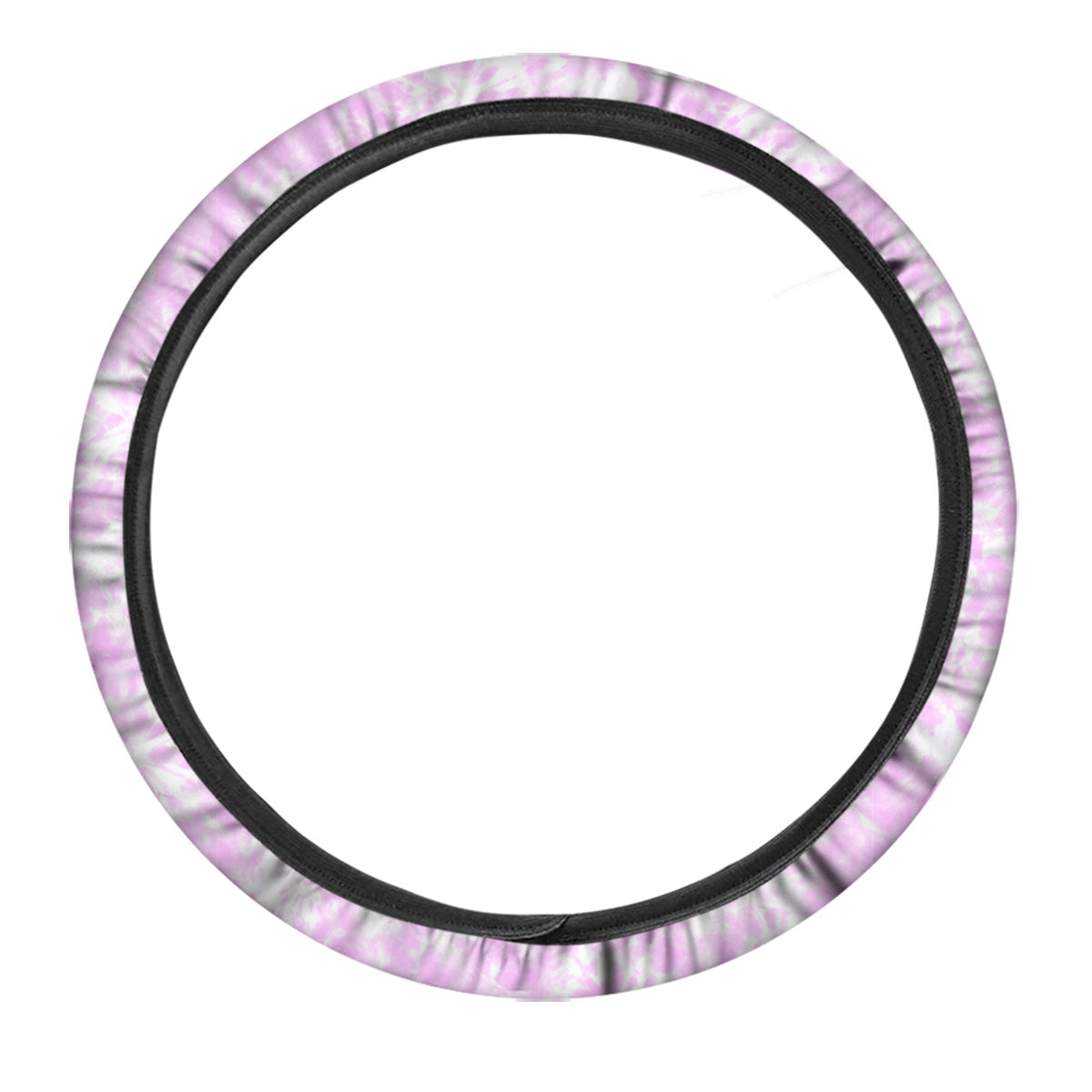 Tie Dye Shibori Pink Print Pattern Car Steering Wheel Cover-grizzshop