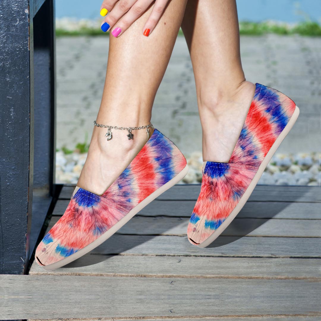 Tie Dye Swirl Batik Canvas Shoes-grizzshop