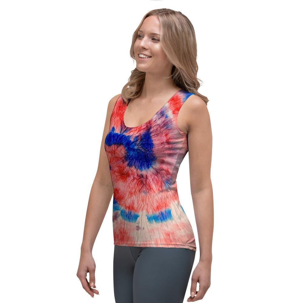 Tie Dye Swirl Batik Women's Tank Top-grizzshop