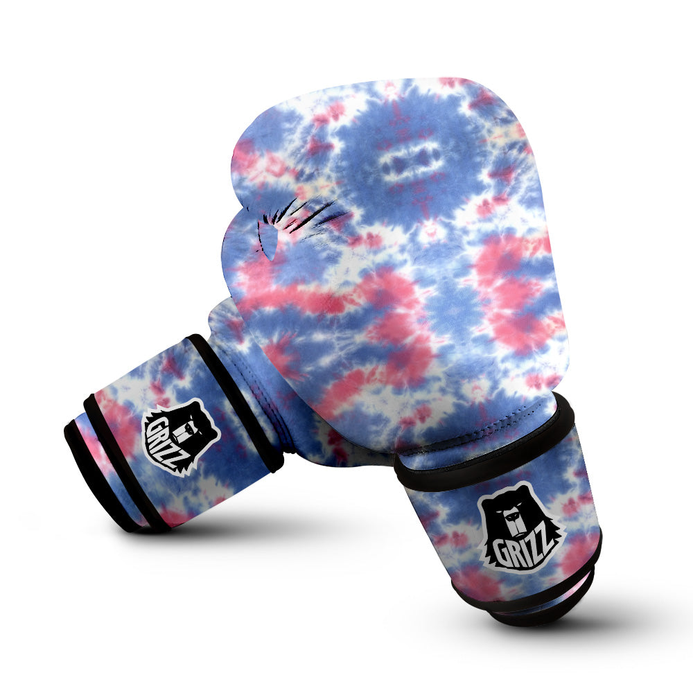 Tie Dye Two Tone Print Pattern Boxing Gloves-grizzshop