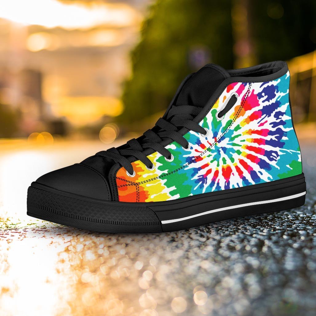 Tie Dye Women's High Top Shoes-grizzshop