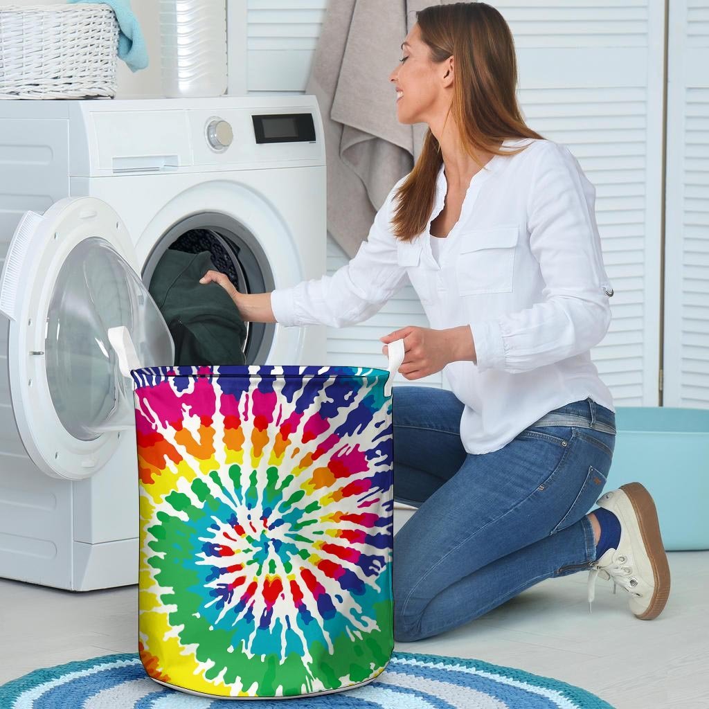 Tie Dye Laundry Basket-grizzshop