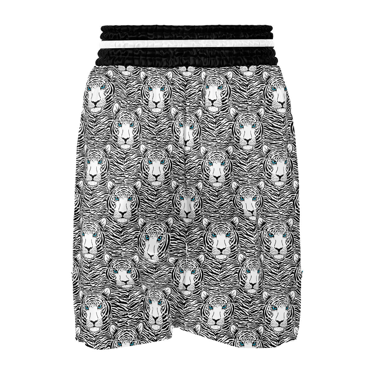 Tiger Head Striped Print Pattern Boxing Shorts-grizzshop