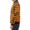 Tiger Pattern Print Men's Bomber Jacket-grizzshop