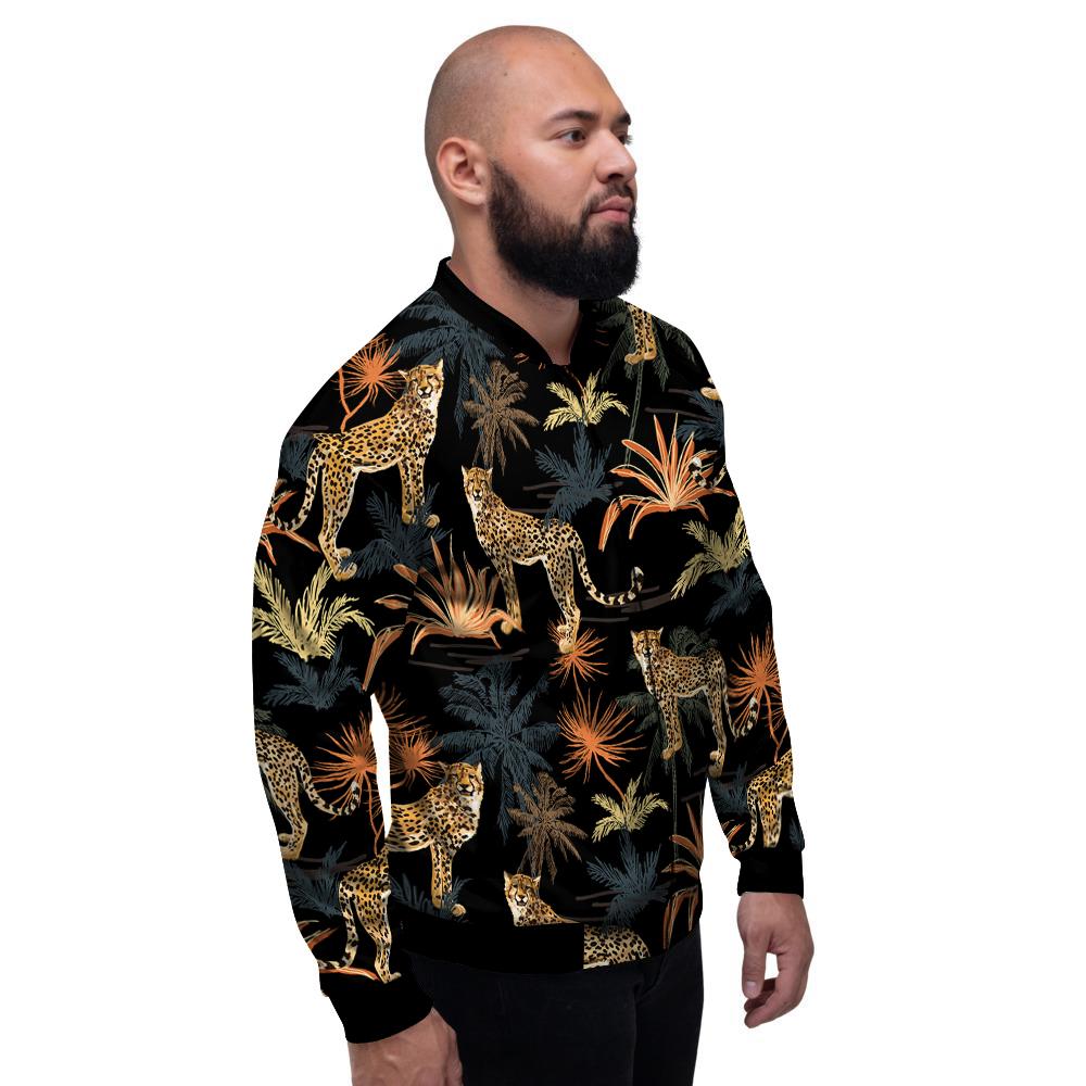 Tiger Watercolor Print Pattern Men's Bomber Jacket-grizzshop