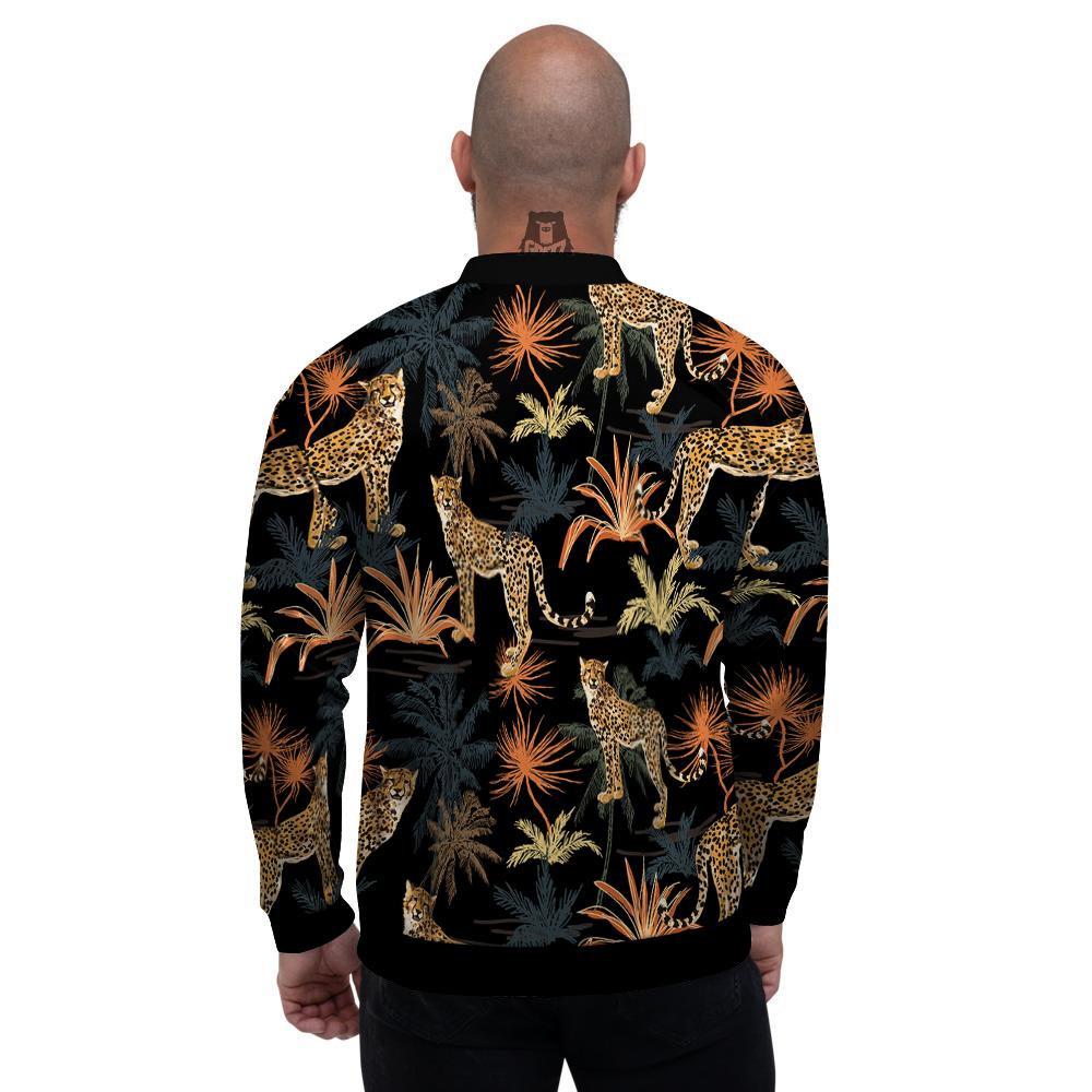 Tiger Watercolor Print Pattern Men's Bomber Jacket-grizzshop